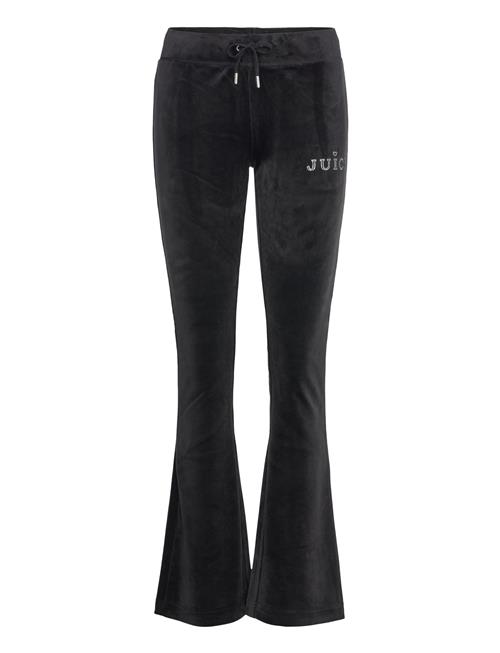 Se Juicy Couture Lisa Regal Velour Straight Leg Track Pant Juicy Couture Black ved Booztlet