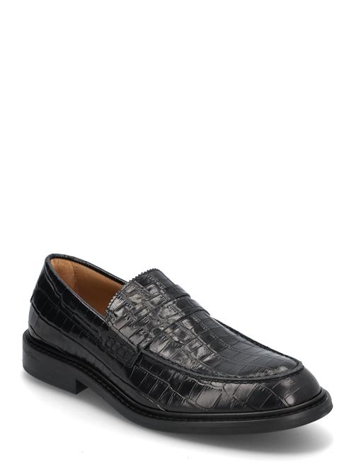 Slhcarter Leather Low Penny Loafer Selected Black