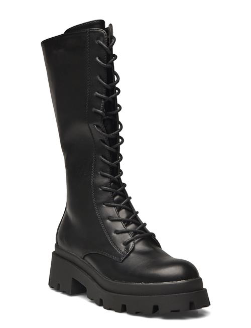 ONLY Onldoja-9 Pu Lace Up High Boot ONLY Black