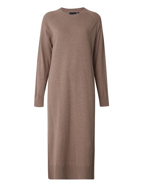 Ivana Cotton/Cashmere Blend Knitted Dress Lexington Clothing Brown