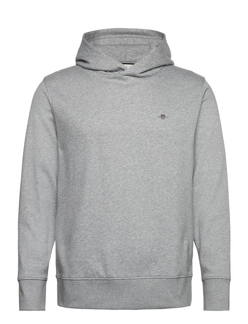 Se GANT Reg Emb Archive Shield Hoodie GANT Grey ved Booztlet