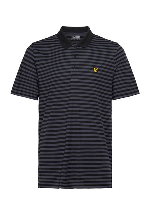 Golf Broad Stripe Polo Shirt Lyle & Scott Sport Navy