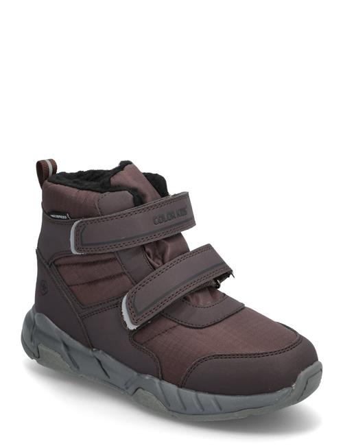 Boots W. Velcro, Wp Color Kids Brown