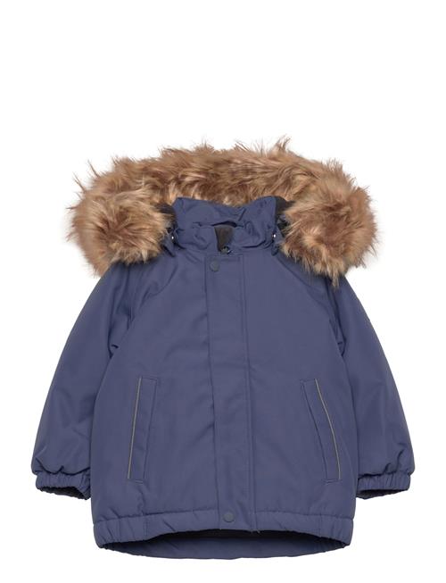 Color Kids Parka W. Fake Fur Color Kids Navy