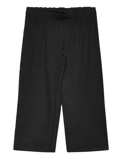 Mango Knitted Culotte Trousers Mango Black