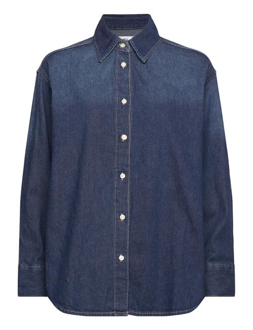 Mango Over Denim Shirt Mango Blue