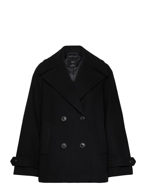 Double-Breasted Wool Coat Mango Navy