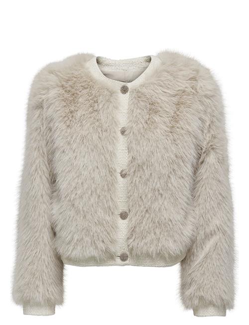 ONLY Onlvada Faux Fur Mix Jacket Otw ONLY Cream