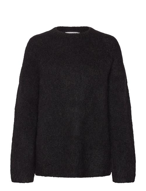 Slfgabella Ls Knit O-Neck Camp Selected Black