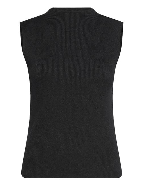 Slflura Lurex Sl Knit High Neck Selected Black