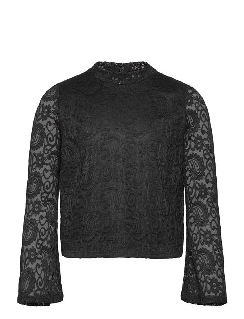 Kids Only Kogmilly L/S Flared Sleeve Lace Top Jrs Kids Only Black