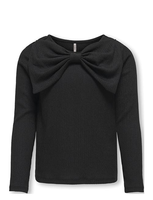 Kids Only Kogmia L/S Bow Top Jrs Kids Only Black