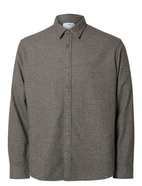 Selected Homme Slhreg-Owen Flannel Mix Shirt Ls Selected Homme Grey