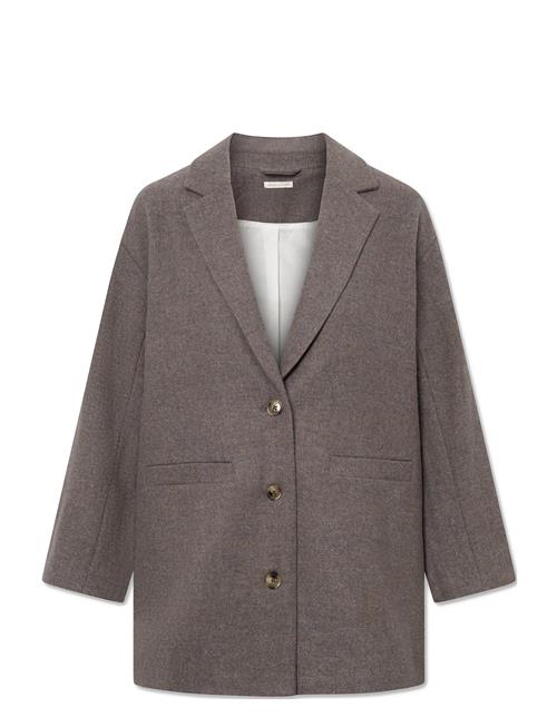 Se STUDIO FEDER Luis Blazer - Wool STUDIO FEDER Brown ved Booztlet