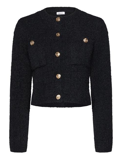 Se Bubbleroom Button Knitted Jacket Bubbleroom Black ved Booztlet