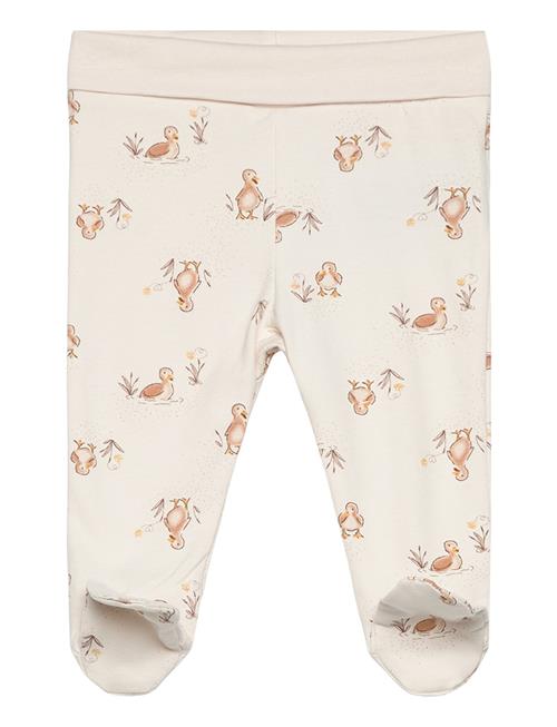 Fixoni Pants W. Feet - Aop Fixoni Beige