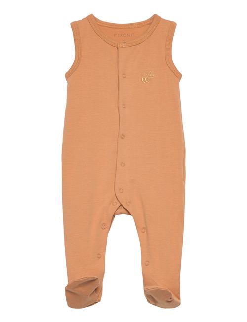 Fixoni Romper W.feet - Solid Fixoni Orange