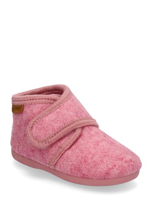 En Fant Slippers Wool Velcro En Fant Pink