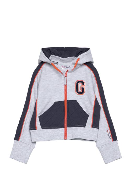 Geggamoja College Zip Hoodie Grey Mel Geggamoja Grey