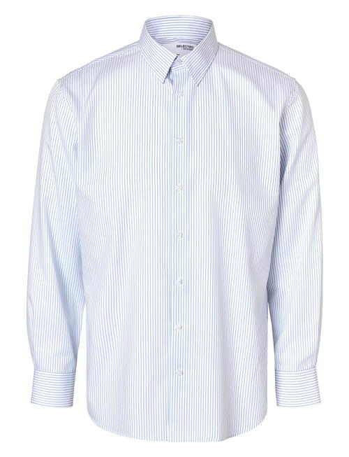 Slhregsoho-Eric Stripe Shirt Ls Selected Homme White