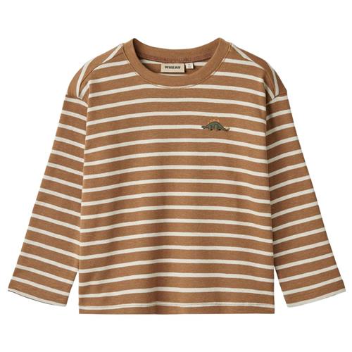 Wheat T-Shirt L/S Dallas-5078 caramel stripe | Brun | 98 cm