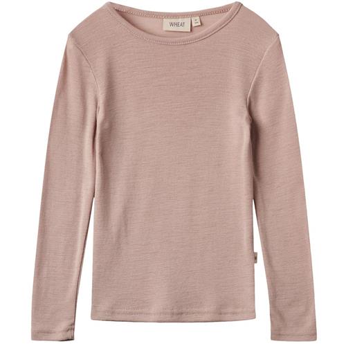 Wheat Uld-T-shirt L/S Alfie Dry Rose | Lyserød | 122 cm