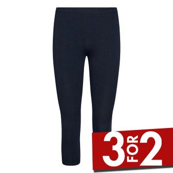 Decoy Bamboo Capri Marineblå Bambus Medium Dame