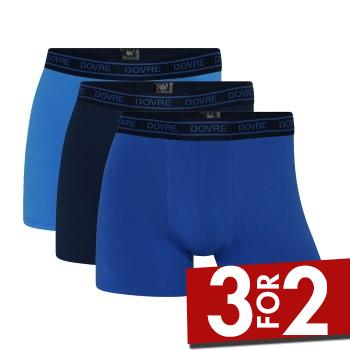 Dovre 3P Organic Cotton Boxers Blå Mønster økologisk bomuld Large Herre