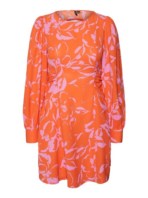 VERO MODA Kjole  mørkeorange / lys pink