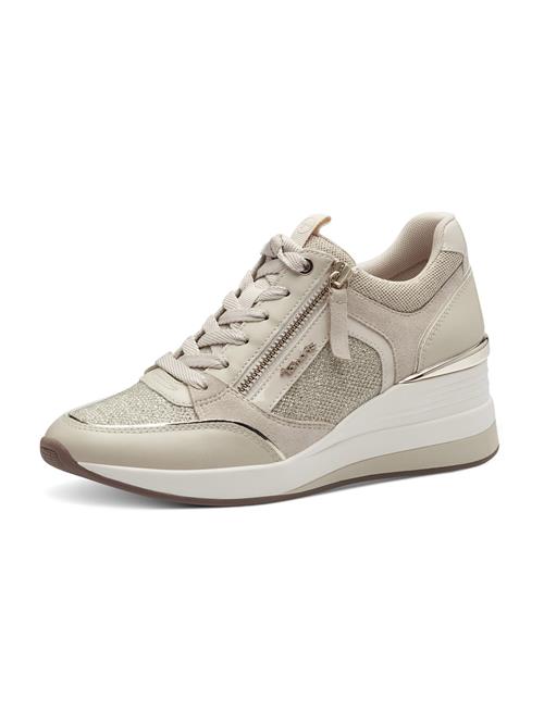 Tamaris Sneaker low  creme / guld