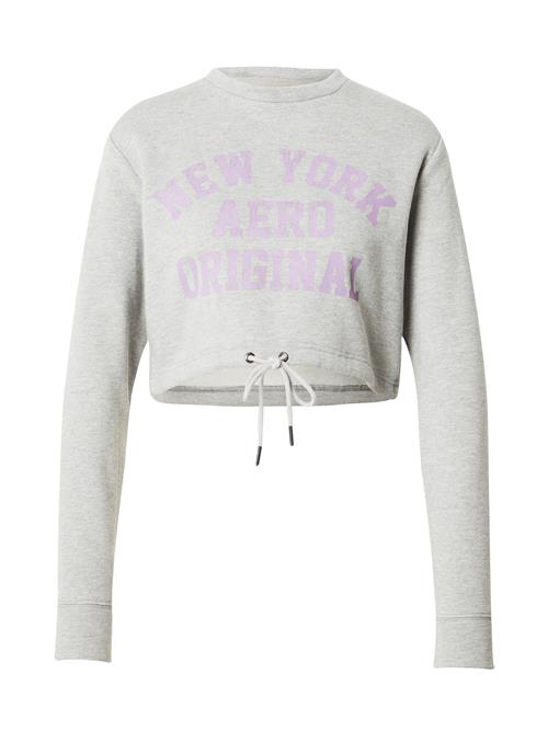 AÉROPOSTALE Sweatshirt 'NEW YORK ORIGINAL'  grå-meleret / lilla