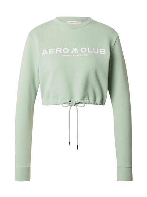 AÉROPOSTALE Sweatshirt  pastelgrøn / hvid