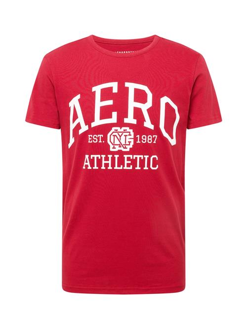 AÉROPOSTALE Bluser & t-shirts 'ATHLETICS'  rød / hvid