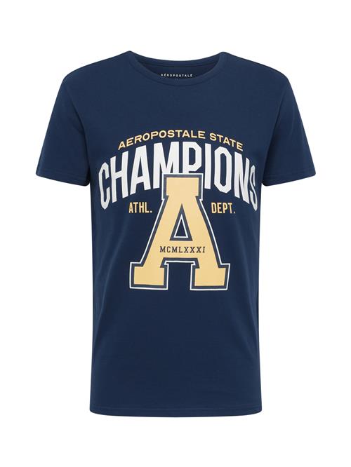 AÉROPOSTALE Bluser & t-shirts 'CHAMPIONS'  creme / navy / hvid