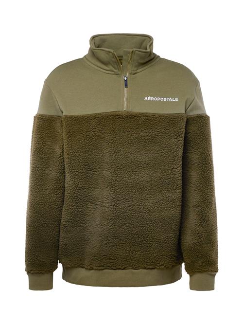 AÉROPOSTALE Sweatshirt  khaki / oliven / hvid