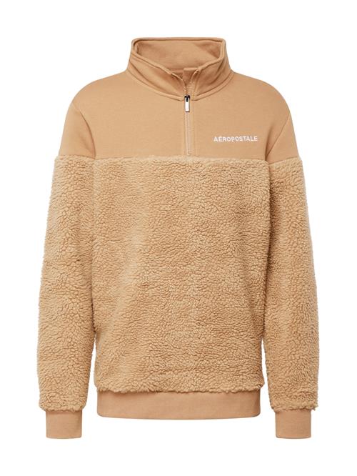 AÉROPOSTALE Sweatshirt  camel / hvid