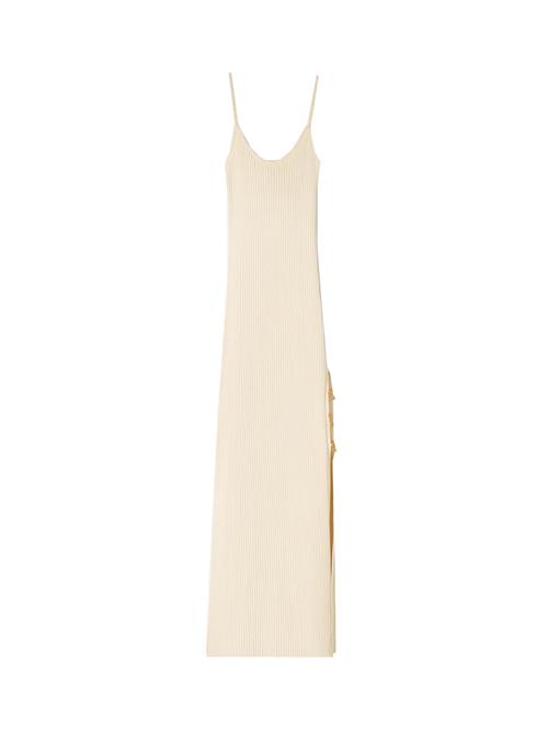 Se Bershka Strikkjole  lysebeige ved About You