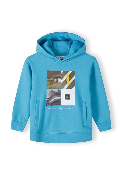 MINOTI Sweatshirt  himmelblå / brun / gul / hvid