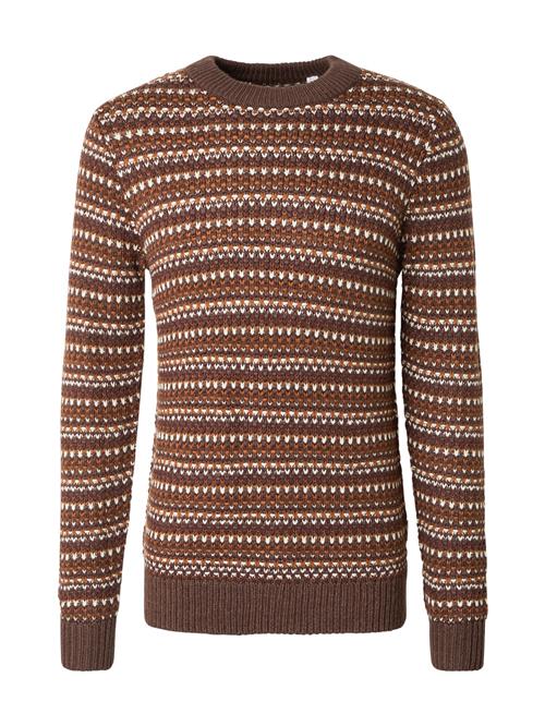 Only & Sons Pullover 'ONSMusa'  brun / cognac / hvid