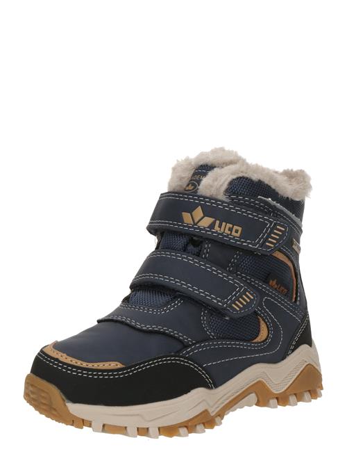 LICO Snowboots 'Sigsten V'  camel / mørkeblå / sort / hvid