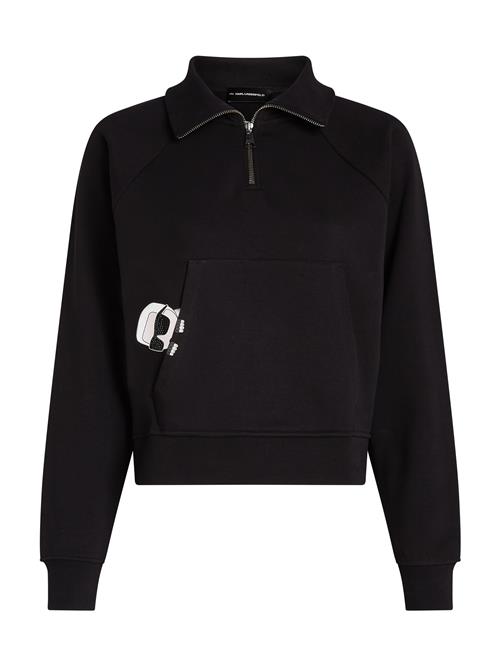 Se Karl Lagerfeld Sweatshirt 'IKON'  sort / hvid ved About You