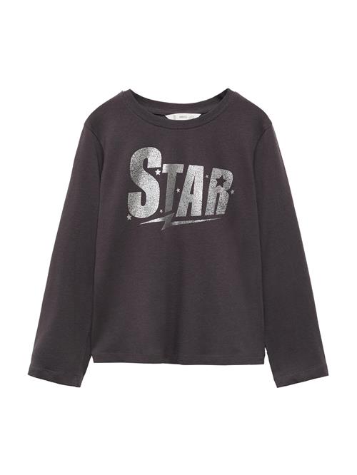 MANGO KIDS Bluser & t-shirts 'STAR'  antracit / sølvgrå