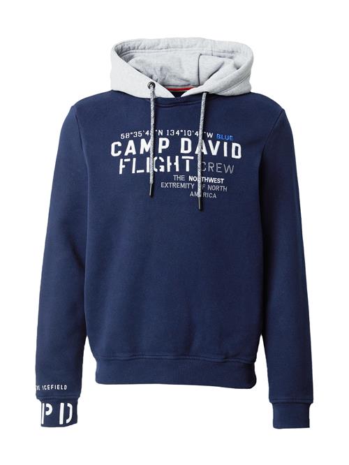 CAMP DAVID Sweatshirt  navy / grå-meleret / hvid