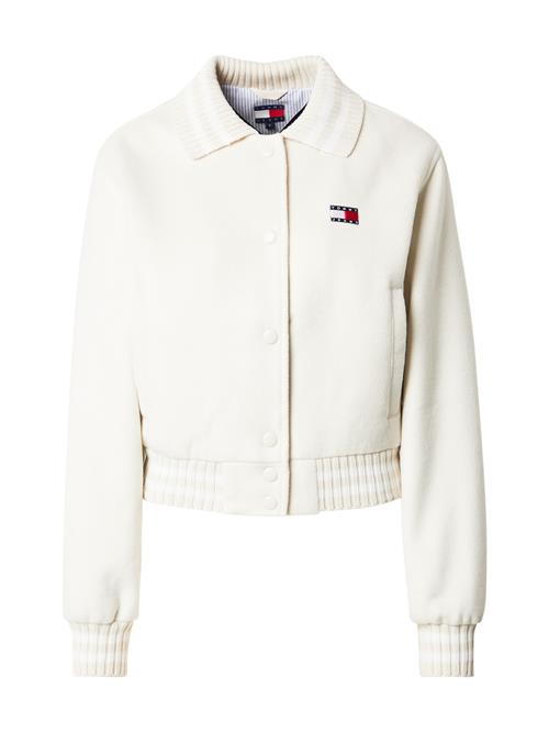 Tommy Jeans Overgangsjakke  lysebeige / rød / sort / hvid