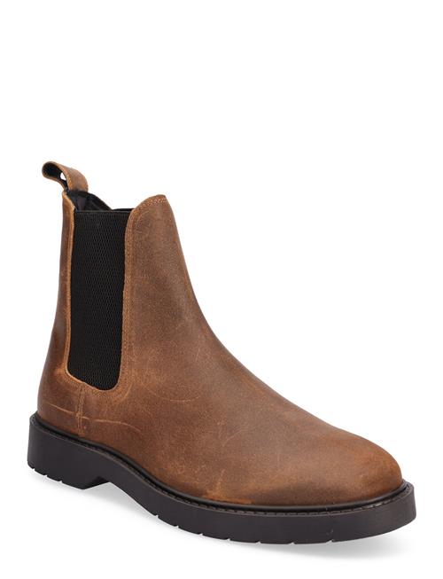 Selected Homme Slhtim Suede Chelsea Boot Selected Homme Brown