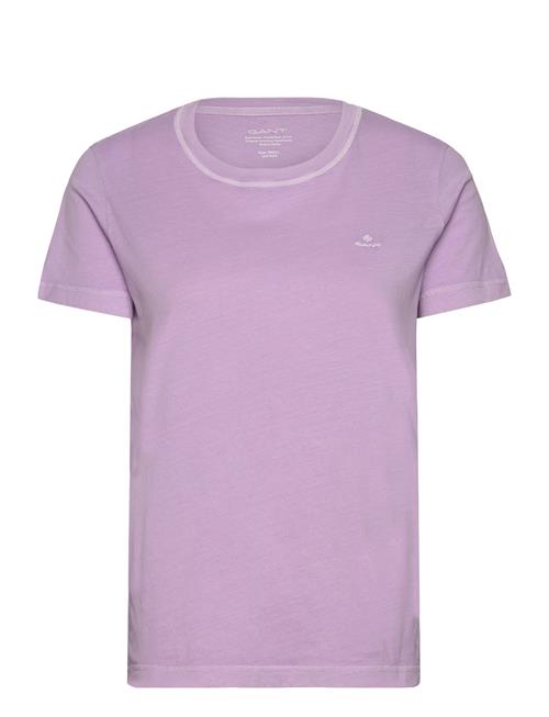 GANT D2. Sunfaded C-Neck Ss T-Shirt GANT Purple