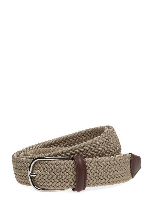 Anderson's Elastic Woven Viscose Belt Anderson's Khaki