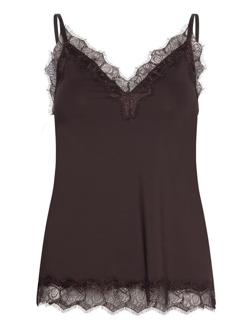 Rosemunde Rwbillie Sl Strap Lace Top Rosemunde Brown