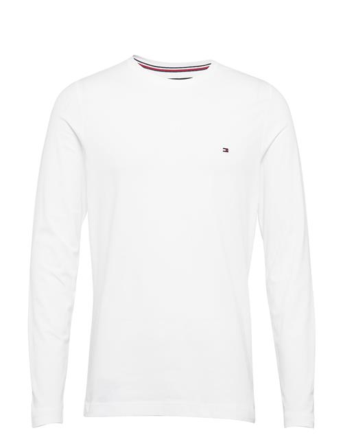 Se Stretch Slim Fit Long Sleeve Tee Tommy Hilfiger White ved Booztlet