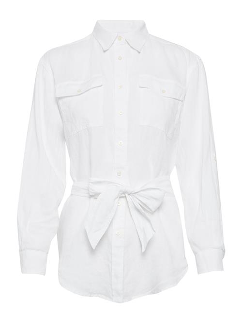 Lauren Ralph Lauren Belted Linen Shirt Lauren Ralph Lauren White